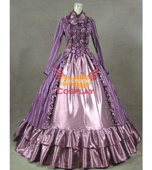 Renaissance Kleidung Gothic Lolita Ballkleid Violett
