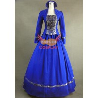 Gotische Kleidung Karnevalskostüm Blau