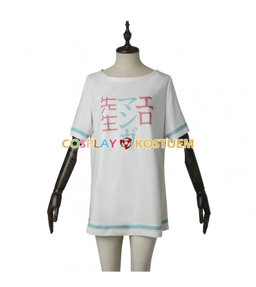 Eromanga Sensei Izumi Sagiri  Cosplay Kostüm T-shirt weiß