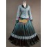 Grün Civil War Kleid Steampunk Kleidung Karnevalskostüme