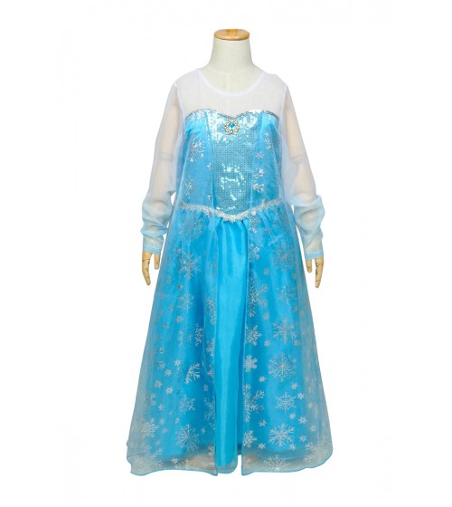 Die Eiskönigin Völlig unverfroren Elsa Kinder Kleid Neu