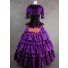 Violett Viktorianische Kleidung Gotik-Kleid Lolita Brautkleid
