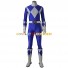 Power Rangers Dan Cosplay Kleidung Jumpsuit blau