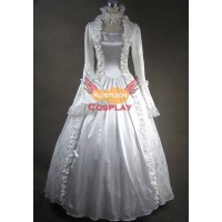 Weiß Viktorianisches Kleid Südstaatenkleid Halloween Kostüm