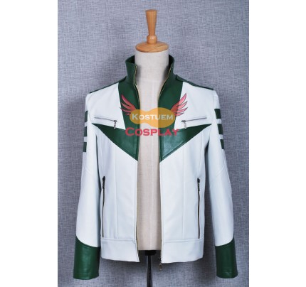 Space Battleship Yamato Grün Leder Jacke