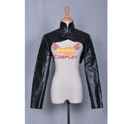 Ghost in the Shell Motoko Kusanagi Schwarz Leder Jacke