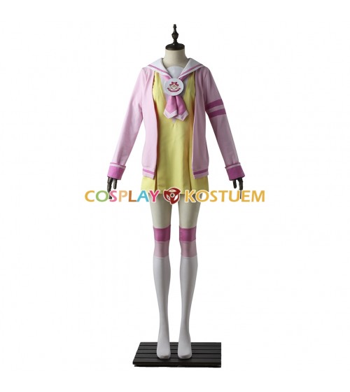 Pretty Rhythm Manaka Laala Cosplay Kostüm oder Kleidung gelb und rosa