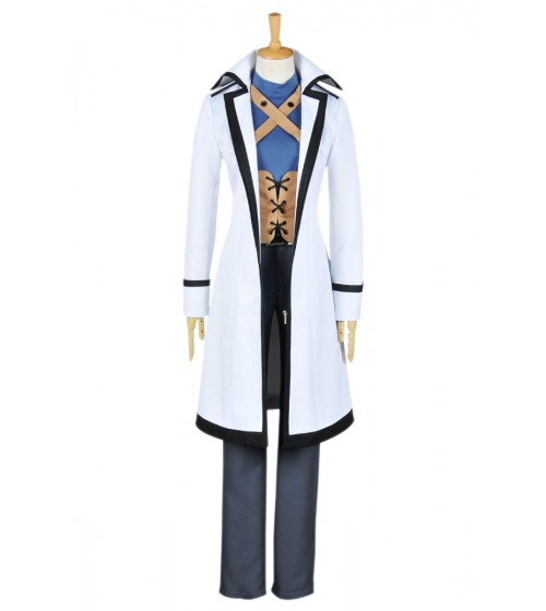 Fairy Tail Cosplay Gray Fullbuster Karneval Kostüme Weiß Uniform