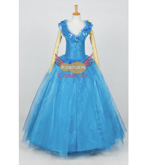 Cinderella Ella Princess Kleid Cosplay Kostüm