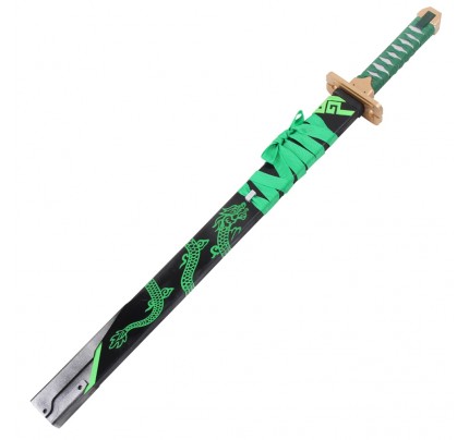 Overwatch Genji cosplay Requisiten Schwert grün und schwarz