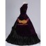 Viktorianisches Gotik-Kleid Retro Lolitakleid Purpurrot