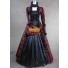 Dunkelrot Marie Antoinette Kleid Gotisches Ballkleid Halloweenkostüme