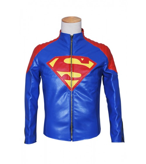 Smallville Clark Kent Blau Leder Jacke