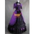Renaissance Gotik-Kleid Purpur Lolita Kleider Halloweenkostüm