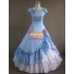 Blau Südstaatenkleid Lolitakleider Karnevalskostüm