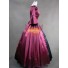 Viktorianische Kleidung Gothic Lolita Ballkleid Brautkleid Weinrot