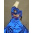 Südstaatenkleider Civil War Kleid Satin Lolita Ballkleid Blau/Schwarz