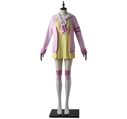 Pretty Rhythm Manaka Laala Cosplay Kostüm oder Kleidung gelb und rosa