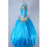 Cinderella Cosplay Cinderella Blau Kleid
