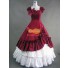 Rot Südstaatenkleider Rokoko Kleider Karnevalskostüm