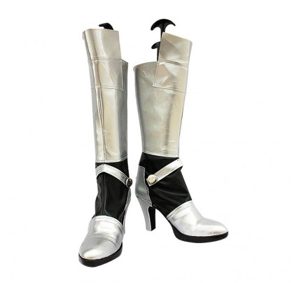 Fate Saber cosplay Schuhe oder Stiefel silbern 