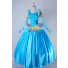 Cinderella Cosplay Cinderella Blau Kleid