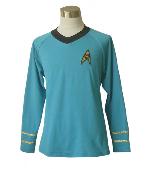 Star Trek TOS Spock Blau Shirt Uniform