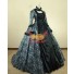 Satin Viktorianisches Gotik-Kleid Lolitakleider grau