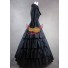 Viktorianische Kleidung Gothic Lolitakleid Schwarz