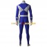 Power Rangers Dan Cosplay Kleidung Jumpsuit blau