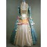 Viktorianische Mode Gelb Satin Marie Antoinette Kleid Karnevalskostüm
