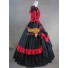 Viktorianisches Ballkleid Retro Lolitakleider Rot Spitze
