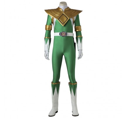 Power Rangers White Ranger Cosplay Kleidung oder Kleider grün
